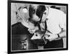 Dusting a Box for Fingerprints at New Scotland Yard. Metropolitan Police-null-Framed Photographic Print