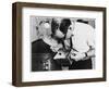 Dusting a Box for Fingerprints at New Scotland Yard. Metropolitan Police-null-Framed Photographic Print