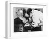 Dusting a Box for Fingerprints at New Scotland Yard. Metropolitan Police-null-Framed Photographic Print