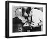 Dusting a Box for Fingerprints at New Scotland Yard. Metropolitan Police-null-Framed Premium Photographic Print