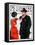 "Dusting Off Grandfather's Uniform," Country Gentleman Cover, May 26, 1923-J.F. Kernan-Framed Stretched Canvas