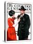 "Dusting Off Grandfather's Uniform," Country Gentleman Cover, May 26, 1923-J.F. Kernan-Stretched Canvas