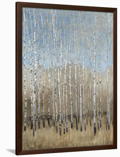 Dusty Blue Birches I-Tim OToole-Framed Art Print