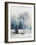 Dusty Blue II-Isabelle Z-Framed Art Print