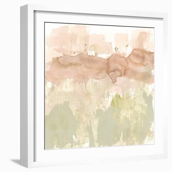 Dusty Blush & Olive II-null-Framed Art Print