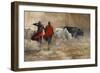 Dusty Cattle Drive-Trevor V. Swanson-Framed Giclee Print