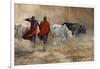 Dusty Cattle Drive-Trevor V. Swanson-Framed Giclee Print