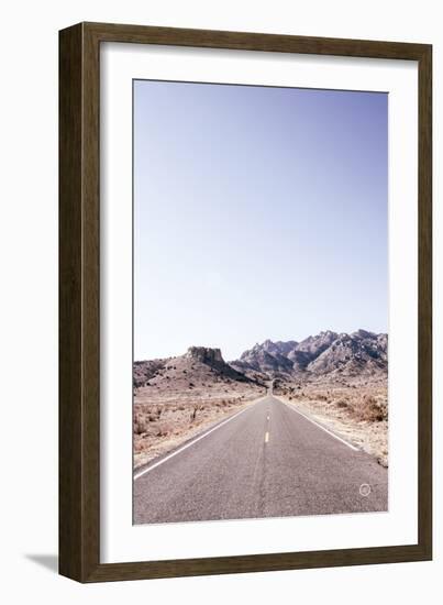 Dusty Desert Dreams Road-Nathan Larson-Framed Photographic Print