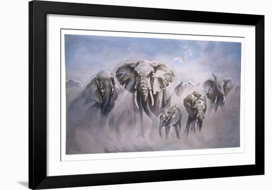 Dusty Elephants-Sydney Taylor-Framed Limited Edition