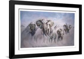 Dusty Elephants-Sydney Taylor-Framed Limited Edition