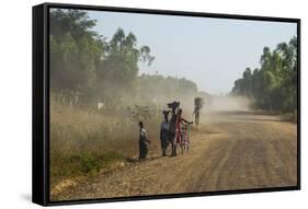 Dusty Road, Mount Mulanje, Malawi, Africa-Michael Runkel-Framed Stretched Canvas