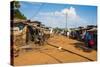 Dusty Village on the Nile Near Jinja, Uganda, East Africa, Africa-Michael-Stretched Canvas