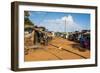 Dusty Village on the Nile Near Jinja, Uganda, East Africa, Africa-Michael-Framed Photographic Print