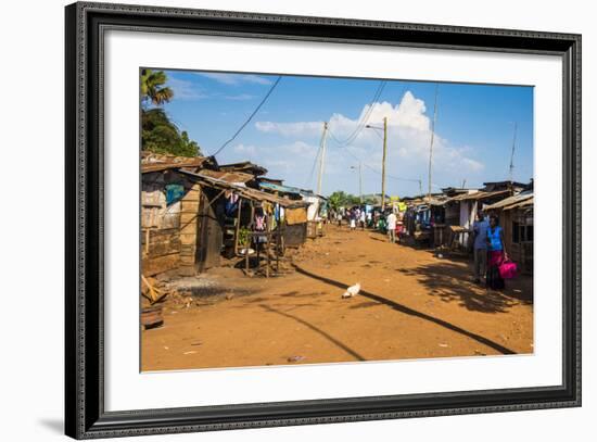 Dusty Village on the Nile Near Jinja, Uganda, East Africa, Africa-Michael-Framed Photographic Print