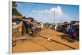 Dusty Village on the Nile Near Jinja, Uganda, East Africa, Africa-Michael-Framed Photographic Print