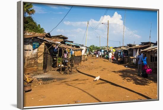 Dusty Village on the Nile Near Jinja, Uganda, East Africa, Africa-Michael-Framed Photographic Print