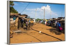 Dusty Village on the Nile Near Jinja, Uganda, East Africa, Africa-Michael-Framed Photographic Print