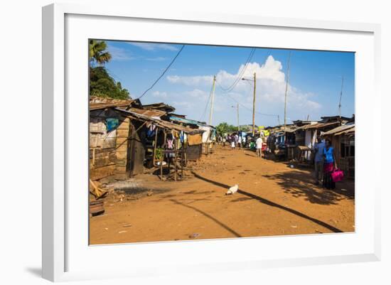 Dusty Village on the Nile Near Jinja, Uganda, East Africa, Africa-Michael-Framed Photographic Print