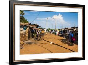 Dusty Village on the Nile Near Jinja, Uganda, East Africa, Africa-Michael-Framed Photographic Print