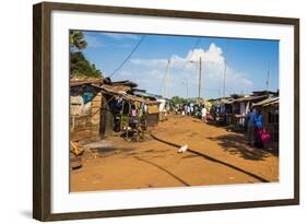 Dusty Village on the Nile Near Jinja, Uganda, East Africa, Africa-Michael-Framed Photographic Print