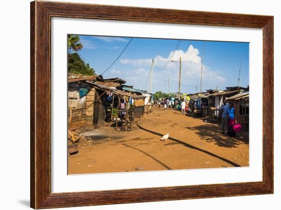 Dusty Village on the Nile Near Jinja, Uganda, East Africa, Africa-Michael-Framed Photographic Print