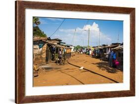 Dusty Village on the Nile Near Jinja, Uganda, East Africa, Africa-Michael-Framed Photographic Print