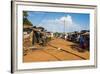 Dusty Village on the Nile Near Jinja, Uganda, East Africa, Africa-Michael-Framed Photographic Print