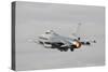 Dutch Air Force F-16Am Taking Off with Full Afterburner-Stocktrek Images-Stretched Canvas