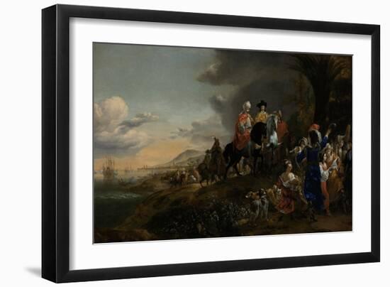 Dutch Ambassador on His Way to Isfahan-Jan Baptist Weenix-Framed Art Print