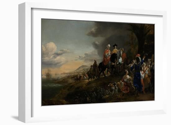 Dutch Ambassador on His Way to Isfahan-Jan Baptist Weenix-Framed Art Print