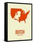 Dutch America Poster 1-NaxArt-Framed Stretched Canvas
