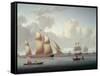 Dutch and Other Vessels off Greenwich-William Anderson-Framed Stretched Canvas