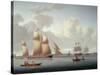 Dutch and Other Vessels off Greenwich-William Anderson-Stretched Canvas