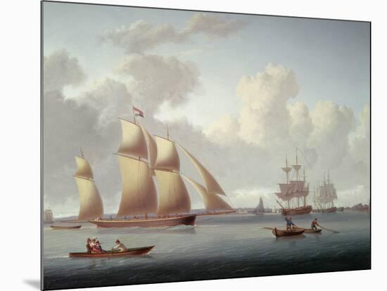 Dutch and Other Vessels off Greenwich-William Anderson-Mounted Giclee Print