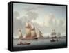 Dutch and Other Vessels off Greenwich-William Anderson-Framed Stretched Canvas