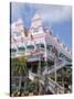 Dutch Architecture of Oranjestad Shops, Aruba, Caribbean-Lisa S^ Engelbrecht-Stretched Canvas
