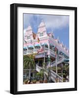 Dutch Architecture of Oranjestad Shops, Aruba, Caribbean-Lisa S^ Engelbrecht-Framed Photographic Print