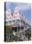 Dutch Architecture of Oranjestad Shops, Aruba, Caribbean-Lisa S^ Engelbrecht-Stretched Canvas