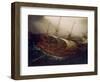 Dutch Battleship in a Storm-Hendrick Cornelisz. Vroom-Framed Giclee Print