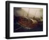 Dutch Battleship in a Storm-Hendrick Cornelisz. Vroom-Framed Giclee Print