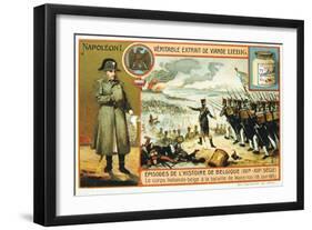 Dutch-Belgian Troops at the Battle of Waterloo, 1815-null-Framed Giclee Print