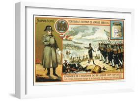 Dutch-Belgian Troops at the Battle of Waterloo, 1815-null-Framed Giclee Print