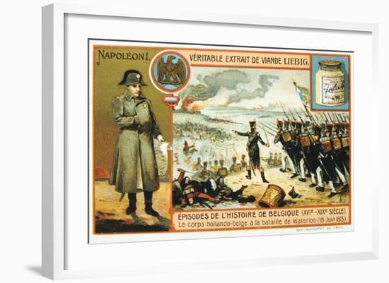 Dutch-Belgian Troops at the Battle of Waterloo, 1815-null-Framed Giclee Print