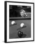 Dutch Billiards Prodigy Renske Quax Looking over the Table-null-Framed Premium Photographic Print