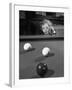 Dutch Billiards Prodigy Renske Quax Looking over the Table-null-Framed Photographic Print