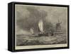 Dutch Boats on the Maas, Running for Rotterdam-Walter William May-Framed Stretched Canvas