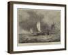 Dutch Boats on the Maas, Running for Rotterdam-Walter William May-Framed Giclee Print