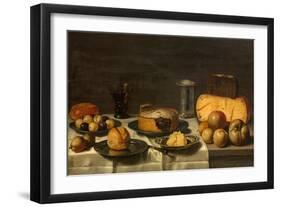 Dutch Breakfast (Oil on Wood)-Floris van Schooten-Framed Giclee Print