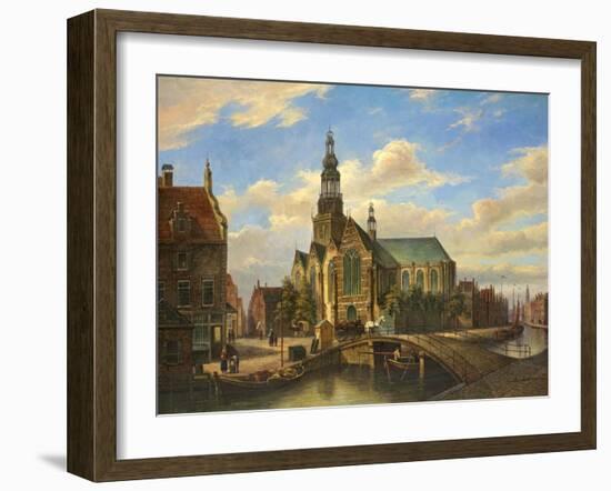 Dutch Bridge-null-Framed Art Print