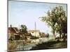 Dutch Canal Scene-Johan-Barthold Jongkind-Mounted Giclee Print